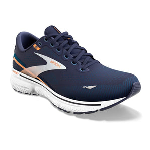 Brooks Ghost 15 (Men's) - Peacoat/Blue/Orange Pop