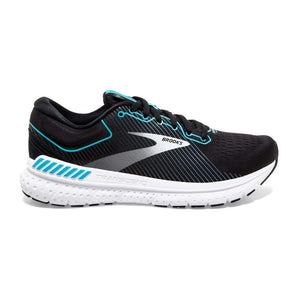 Transcend 7 (Women's) - Black/Ebony/Blue Bird-Brooks-RunActive