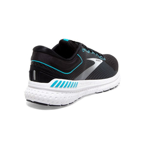 Transcend 7 (Women's) - Black/Ebony/Blue Bird-Brooks-RunActive