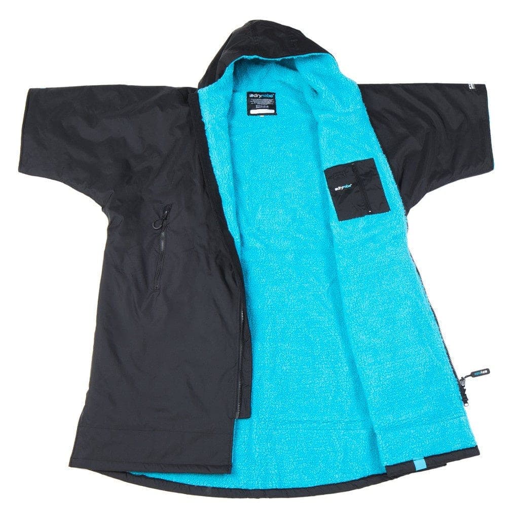 Dryrobe Dryrobe Advance Short Sleeve - Black/Blue