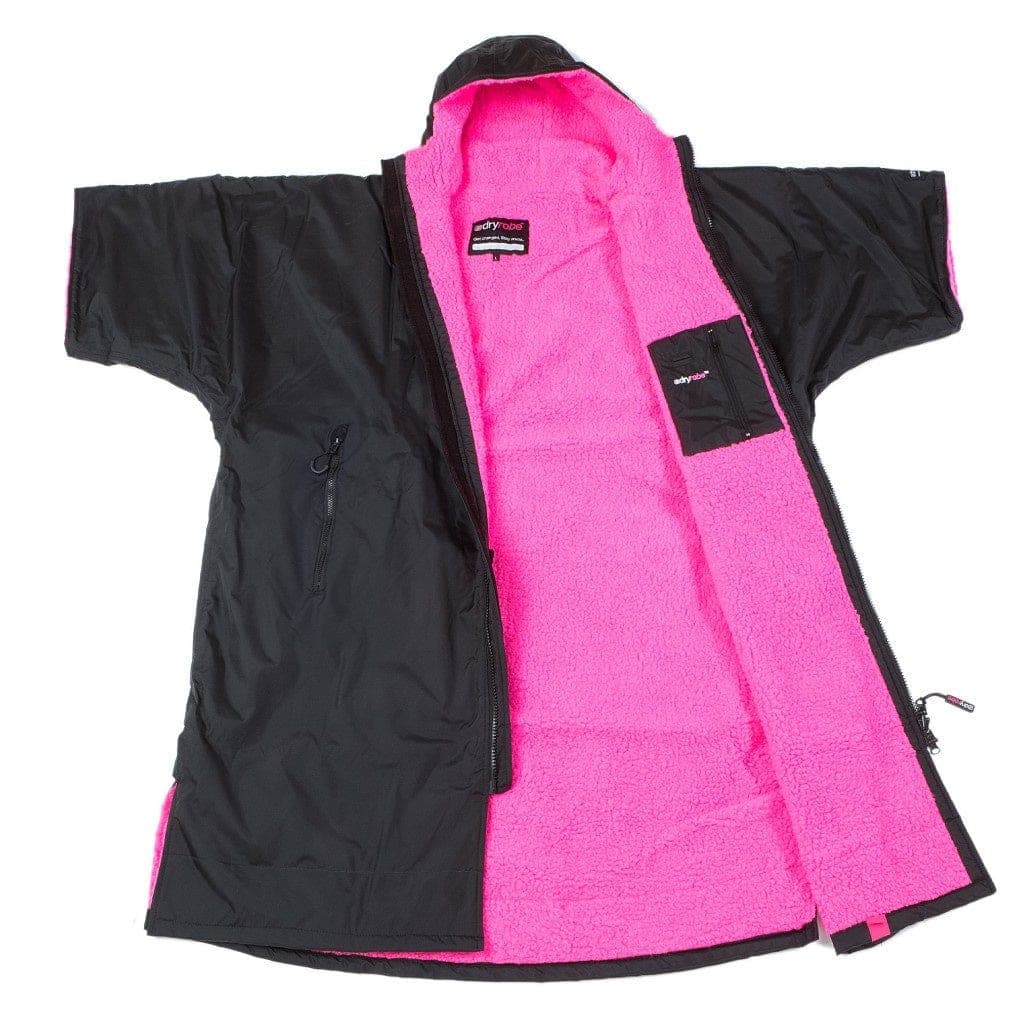 Dryrobe Dryrobe Advance Short Sleeve - Black/Pink
