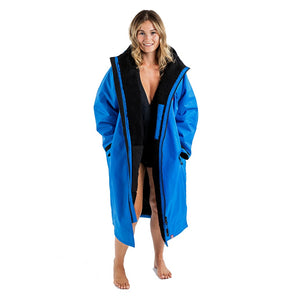 Dryrobe Advance Long Sleeve - Cobalt Blue/Black - RunActive