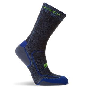 Hilly Active Crew Minimum Cushioning - Cobalt/Charcoal