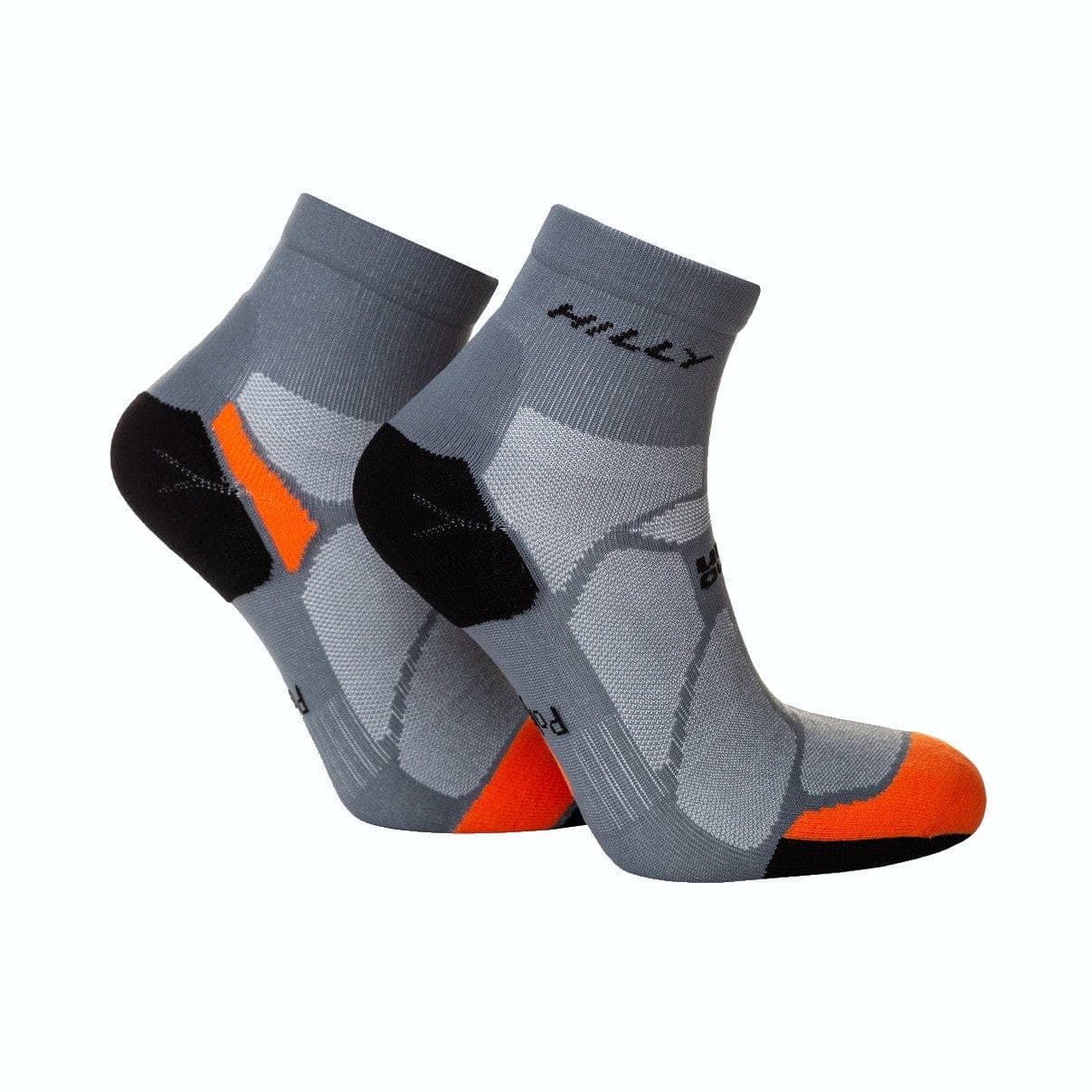 Hilly Marathon Fresh Anklet Min - Granite/Orange