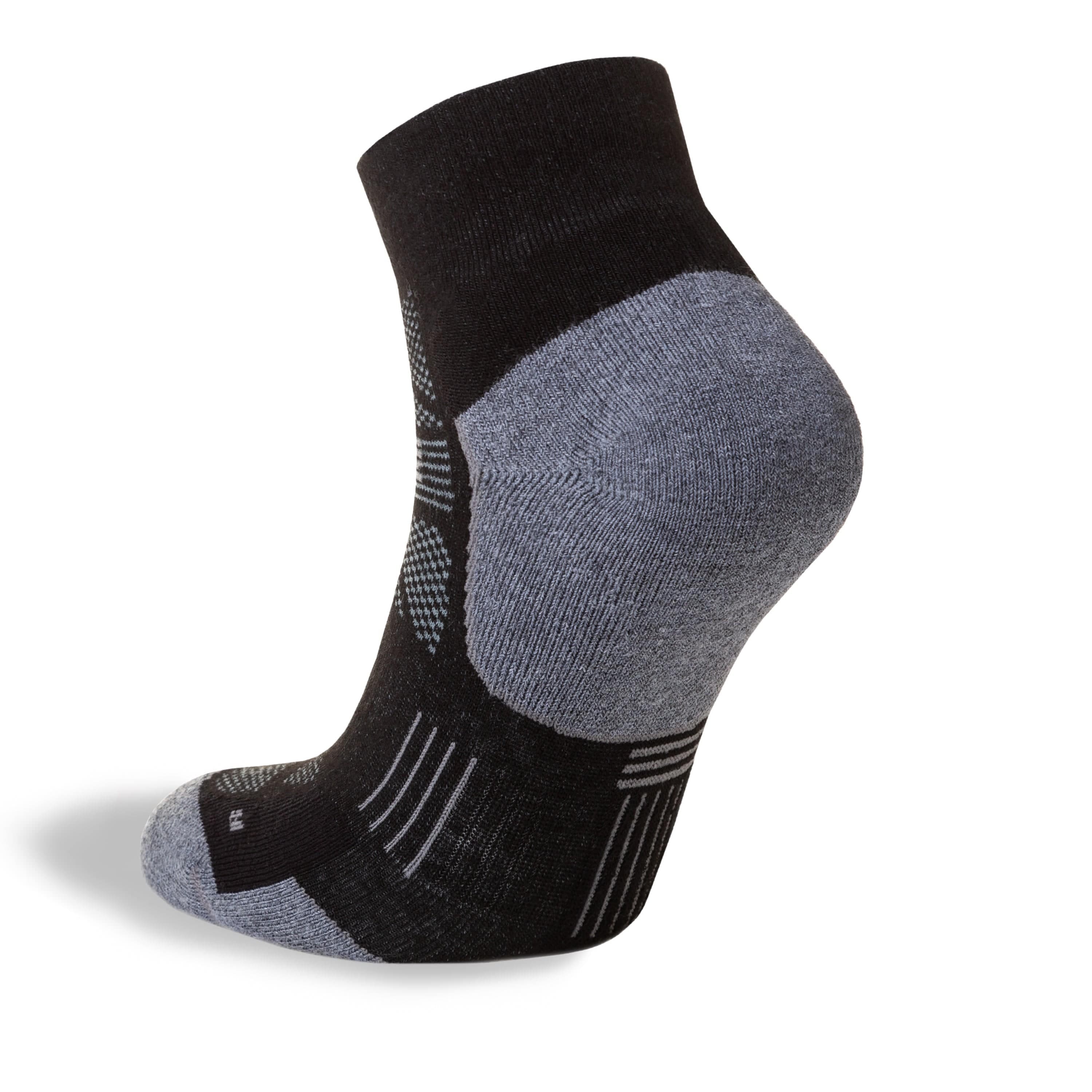Hilly Supreme Anklet - Medium Cushioning - Black/Grey Marl
