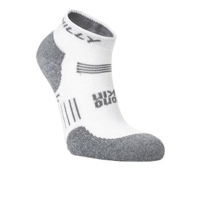 Hilly Supreme Quarter Med - White/Grey Marl