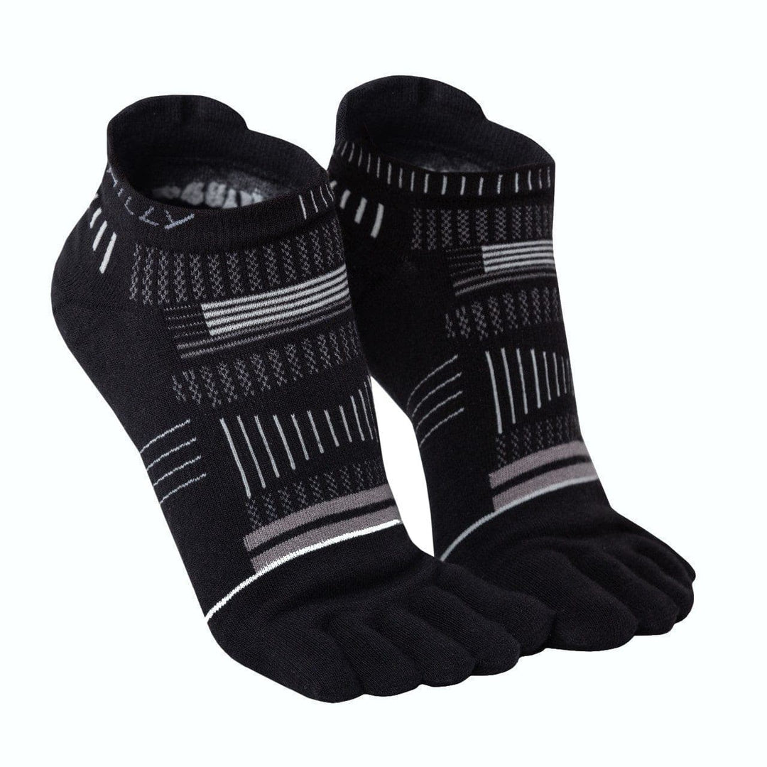 Hilly Toes Socklet Min -  Black/Grey/Light Grey