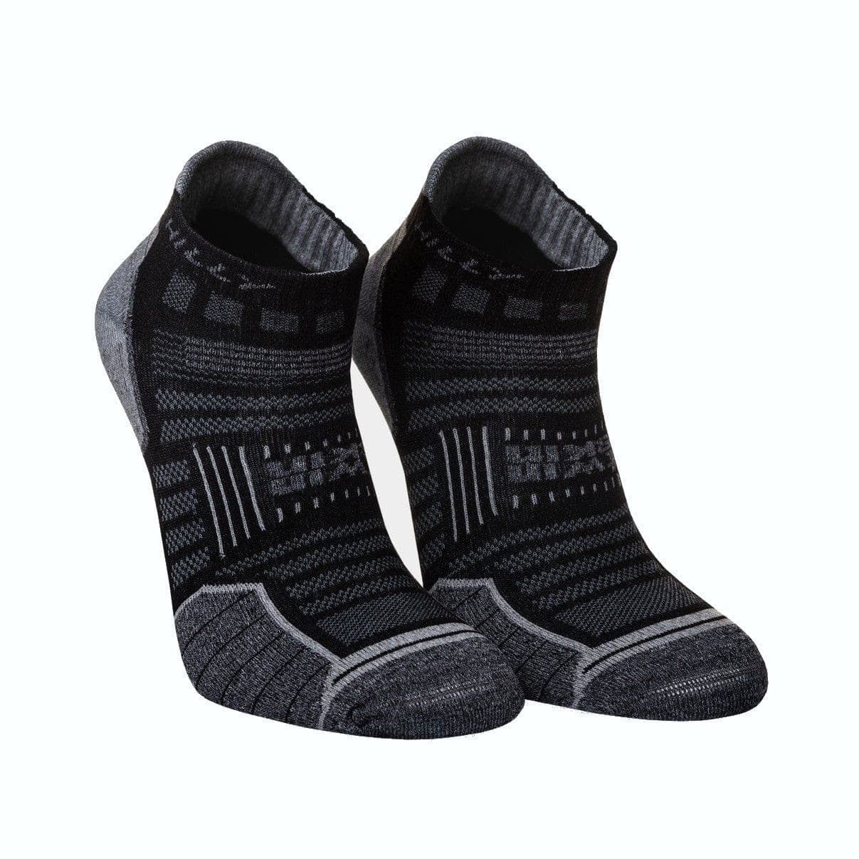 Hilly Unisex Twin Skin Socklet Min Black/Grey Marl