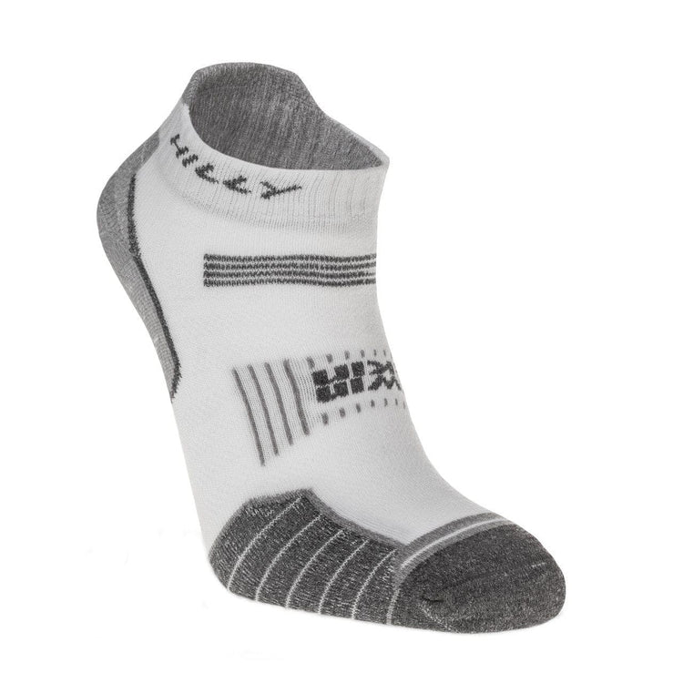Hilly Unisex Twin Skin Socklet Min - White/Grey Marl