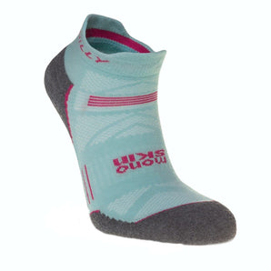 Hilly Women's Supreme Socklet Med - Aquamarine/Grey Marl