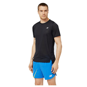 New Balance Accelerate Short Sleeve  (Mens) - Black