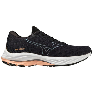 Mizuno Wave Rider 26 Wide (Women's) - OGray/Quicksilver/Salmon