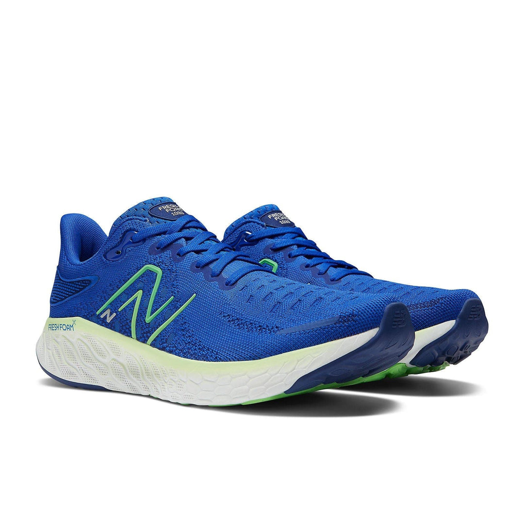 New Balance Fresh Foam X 1080 V12 (Men's) - Blue with Green Apple and Vibrant Spring