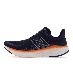 New Balance Fresh Foam X 1080v12 Wide (Men's)- Eclipse with vibrant orange and spring tide