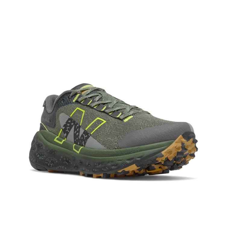 New Balance Fresh Foam  X More Trail V2 (Men's) - Norway Spruce with Sulphur Yellow