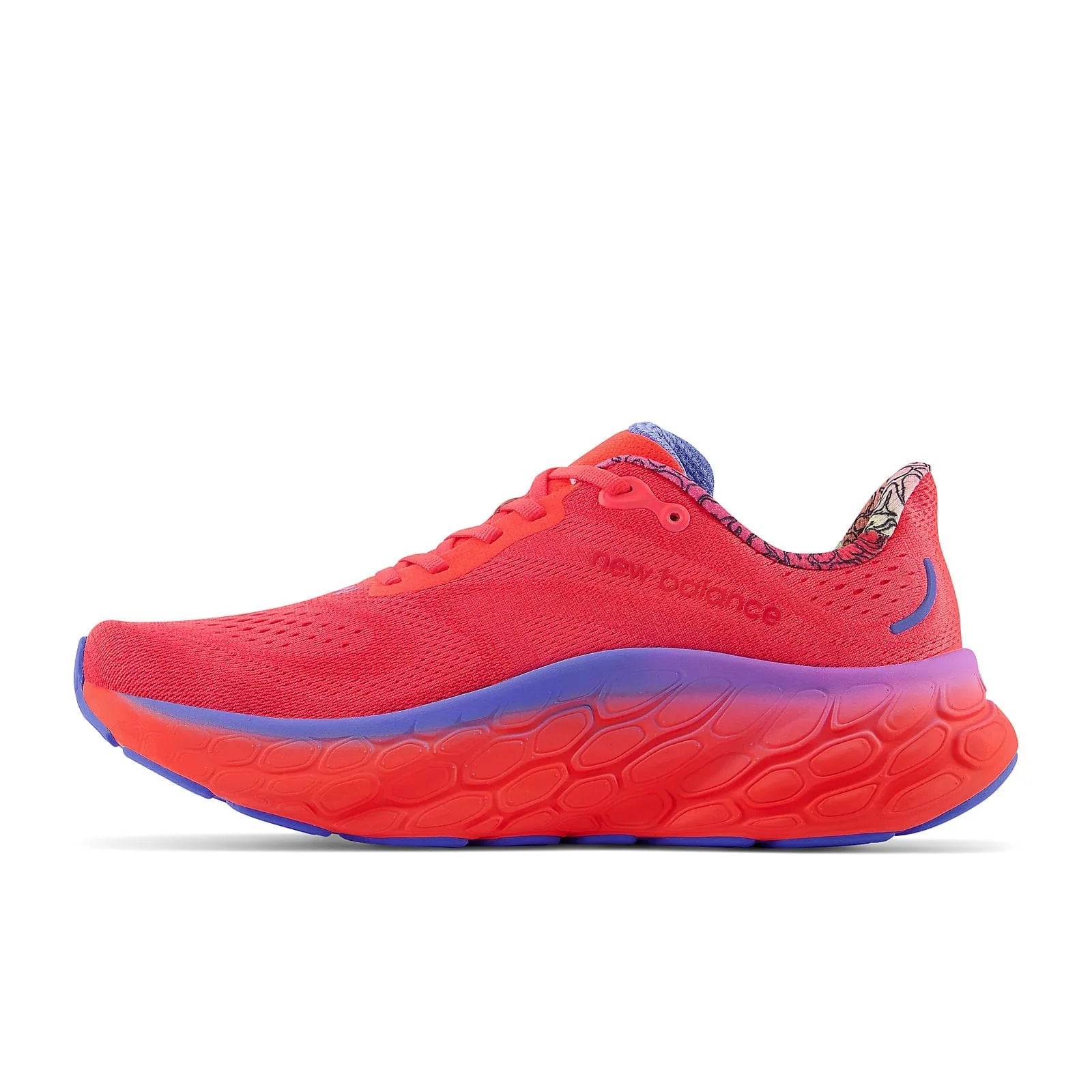 New Balance Fresh Foam X More V4 (Mens) - Electric Red with Bright Lapis