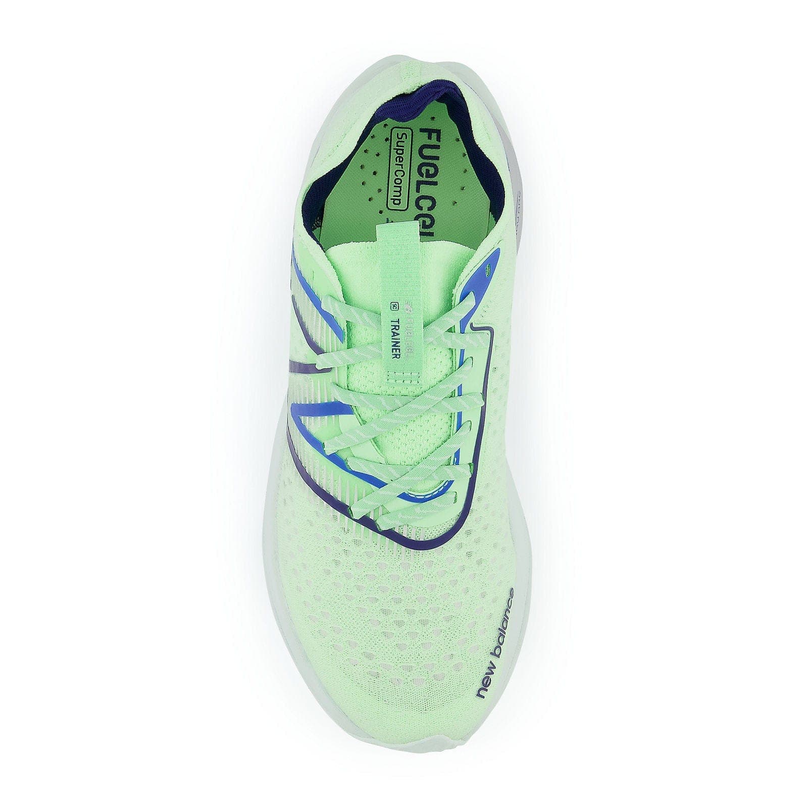 New Balance FuelCell SuperComp Trainer - Vibrant spring glo with victory blue and vibrant apricot