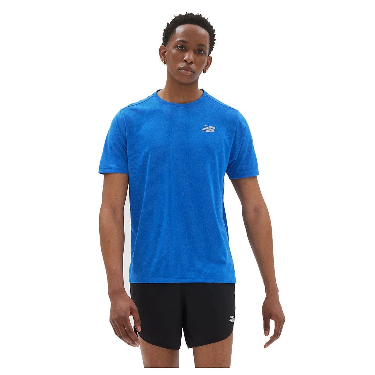 New Balance Impact Run Short Sleeve T Shirt (Men's) - Cobalt heather
