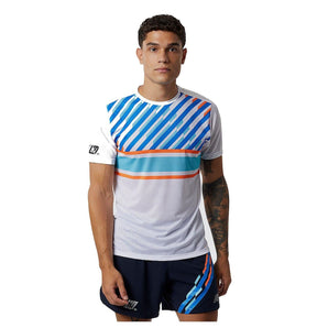 New Balance London Edition Printed Impact Run Short Sleeve (Men's) - White