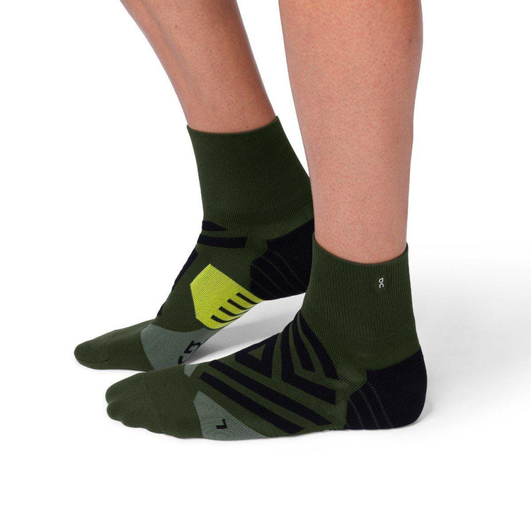 Mid Sock (Men's) - Jungle/Lime-On Running-RunActive