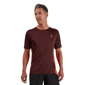 On Running Performance-T (Men's) - Mulberry/Spice