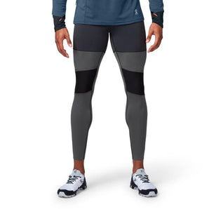 Tights Long (Men's) - Black/Shadow-On Running-RunActive