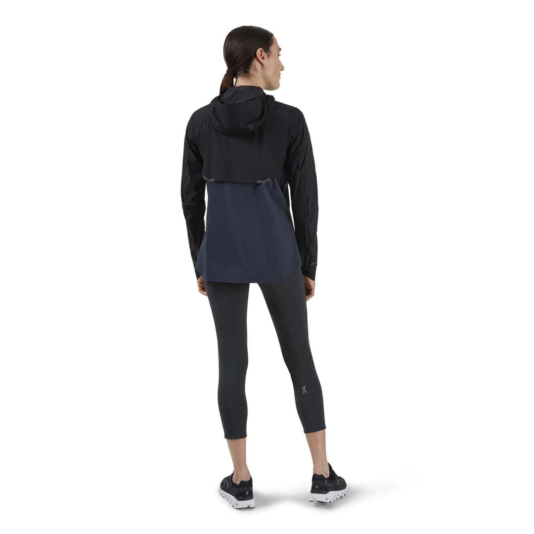 On Chaqueta Running Mujer - Weather Jacket - Black & Navy