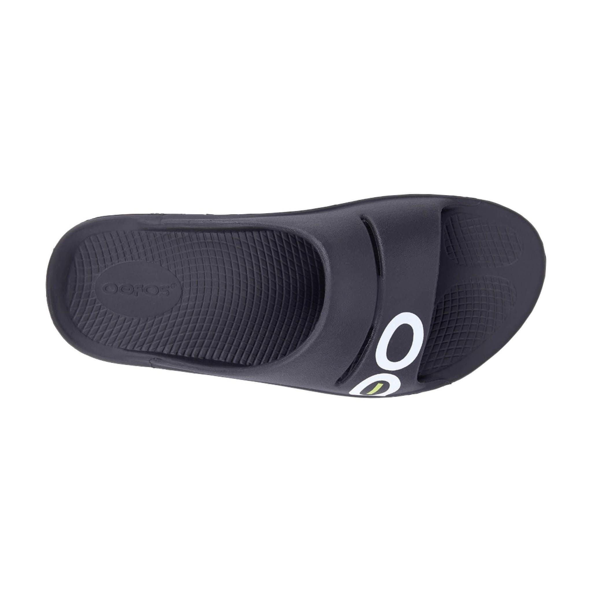 Oofos OOahh Sport Slide (Unisex) - Black