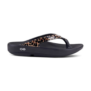 Oofos Oolala (Women's) - Black Leopard