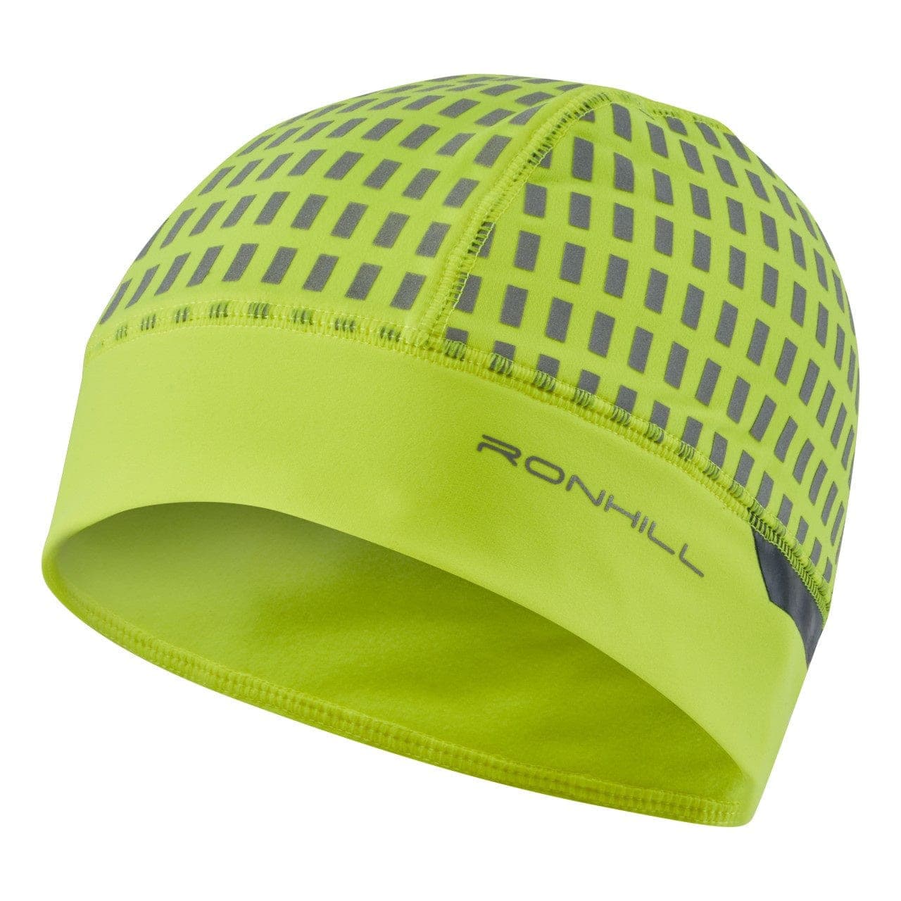 Ronhill Afterhours Beanie - Fluo Yellow/Charcoal/Reflect