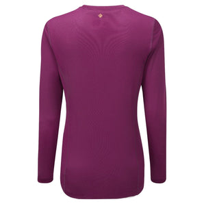 Ronhill Tech Long Sleeve Tee (Womens) - Grape/Mango