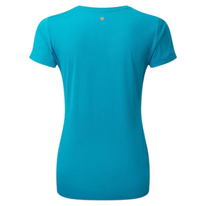 Ronhill Tech S/S Tee (Womens) - Azure/Hot Pink