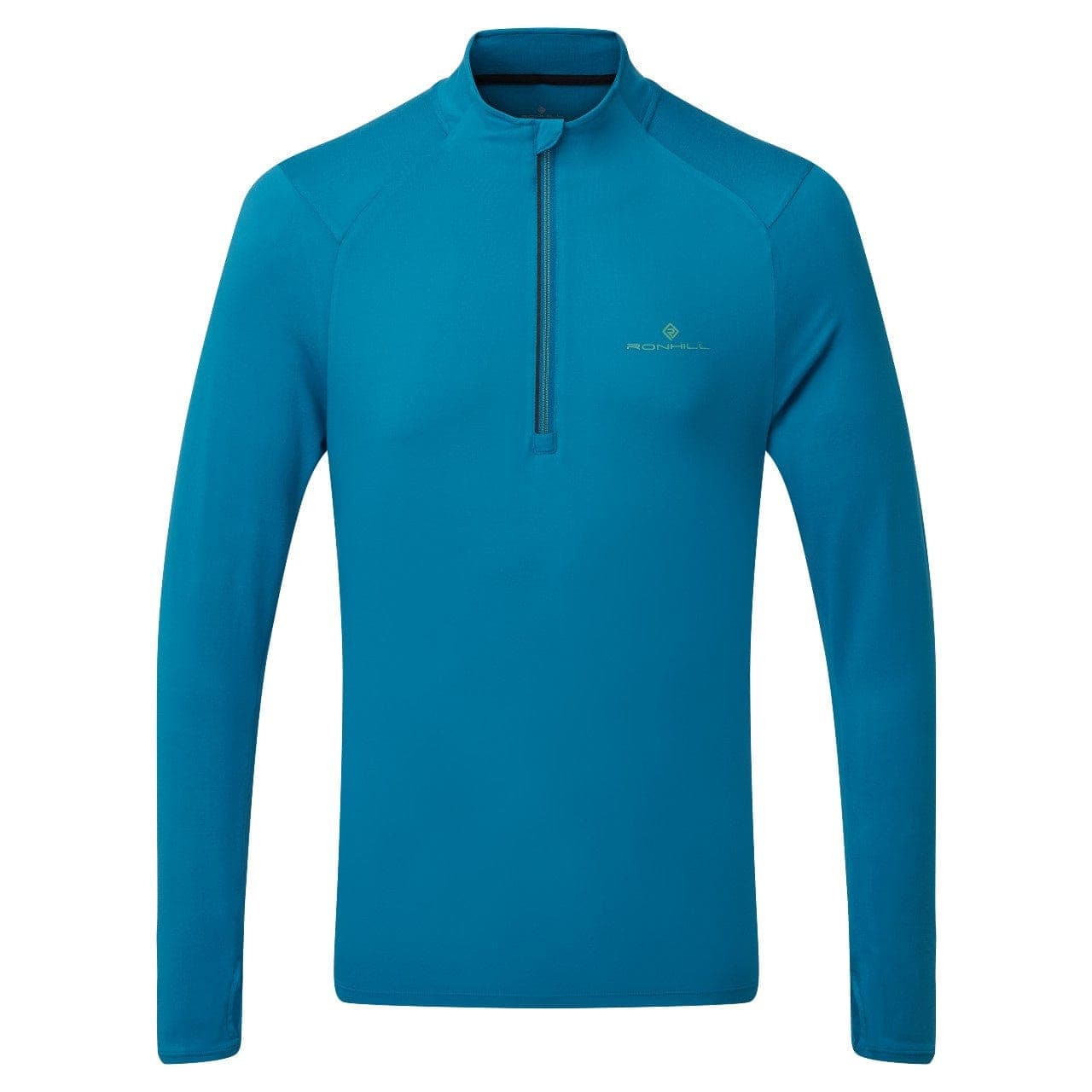 Ronhill Tech Thermal 1/2 Zip Tee  (Mens) - Prussian Blue/Willow