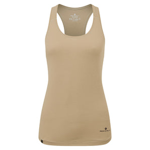 Life Tencel Vest (Womens)  - Latte Marl/Nightshade - RunActive