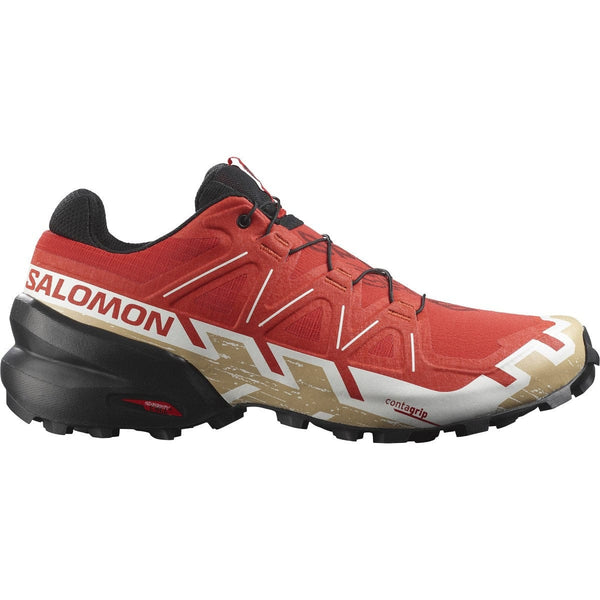 Salomon Speedcross 6 White, Sparkling Grape & Fiery Red Shoes