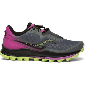 Saucony Peregrine 11 ST (Women's) - Shadow/Raz/Lime