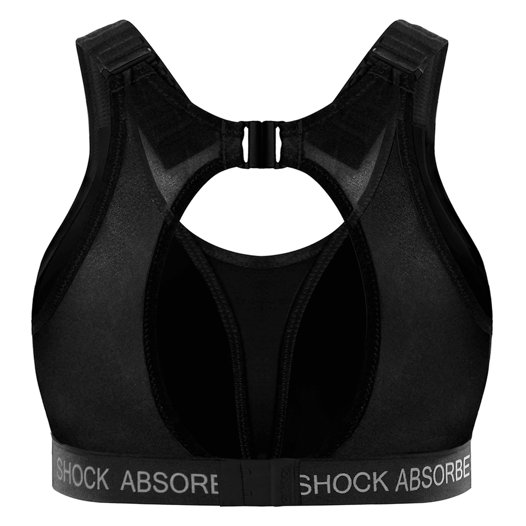 Shock Absorber Ultimate Padded Run Bra - Black/Silver